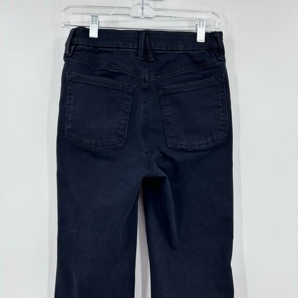 Good American Power Stretch Pull‑On Straight Jeans Black Sculpting Womens Sz S - Picture 9 of 10